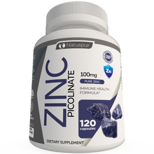 Load image into Gallery viewer, Zinc Picolinate 100mg Capsules – High Potency Immune Support Supplement