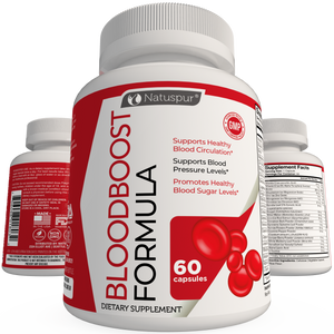 Natuspur Blood Boost Support for Blood Sugar & High Blood Pressure Support