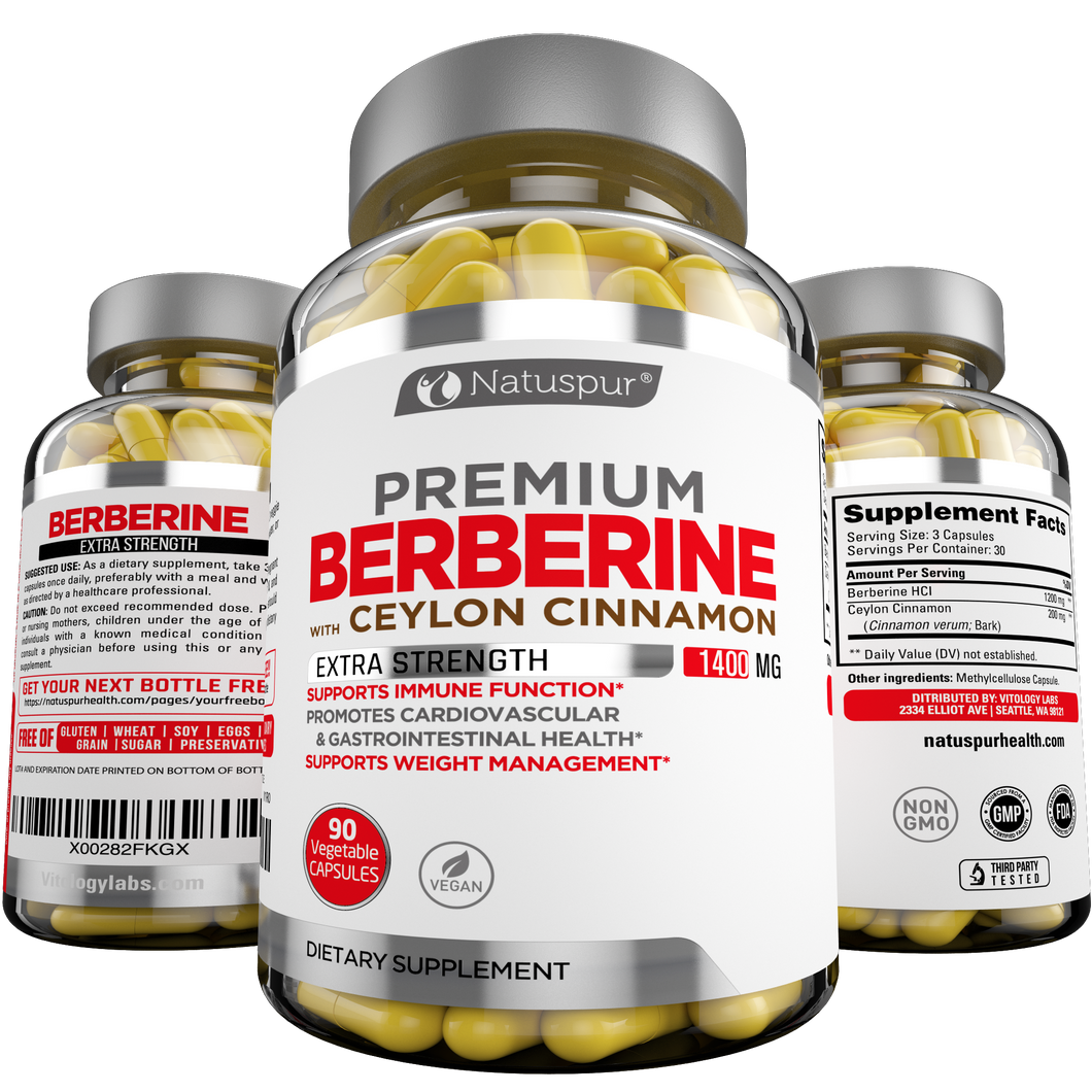 Premium Berberine HCL Supplement WIth Ceylon Cinnamon
